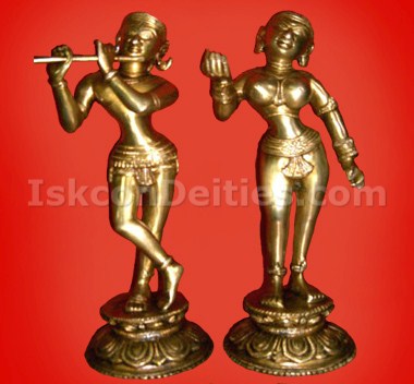 Brass Iskcon Radha Krishna