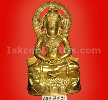 Iskcon Hanuman in Smadhi Superior Brass
