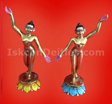 Iskcon Bronze Chetanya Mahaprabhu Ashatdhatu 15 inch