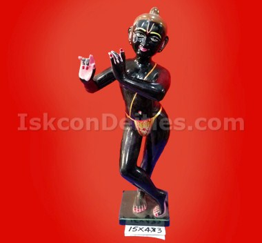 Iskcon Black Krishna 15 Inch